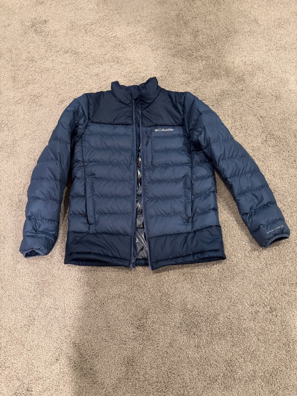 Columbia Men's Navy Blue Puffer Jacket